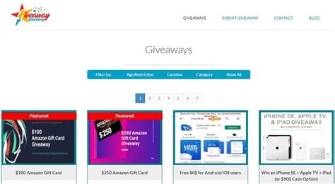 Browse Sweepstakes By Category.